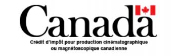 logo Crédit d'impôt pour production cinématographique ou magnétoscopique canadienne